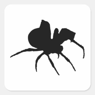 Spider Spooky Halloween Vierkante Sticker