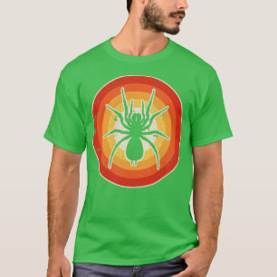 Spider Sunset Retro voor mannen Vrouwelijke jongen T-shirt