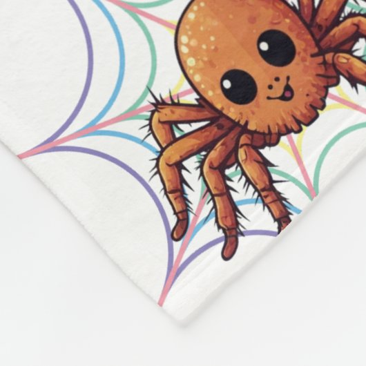 Spider Tarantula Schattige Kawaii Pattern Fleece Deken (Hoek)