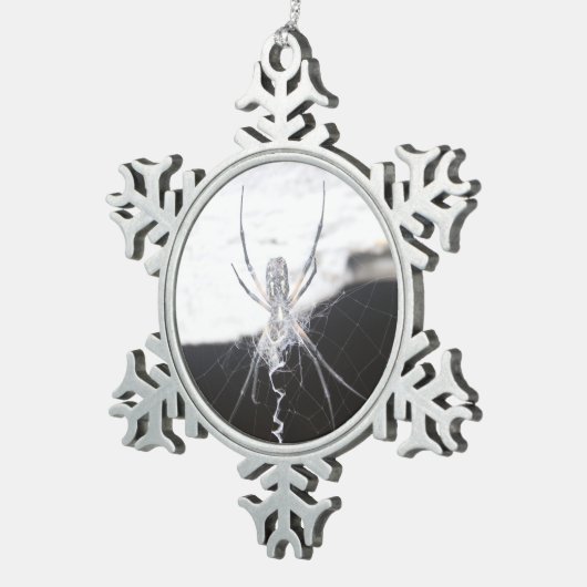 Spider Tin Sneeuwvlok Ornament (Rechts)