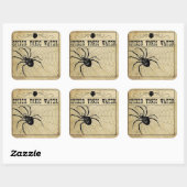 Spider Tonic Water Halloween Sticker (Vel)