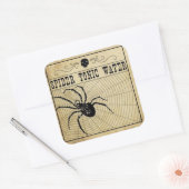 Spider Tonic Water Halloween Sticker (Envelop)