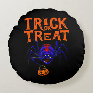 Spider Trick Or Treat Shirt Women Funny Halloween Rond Kussen
