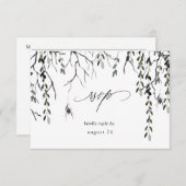 Spider & Twigs Halloween W Meal RSVP Wit (Voorkant / Achterkant)