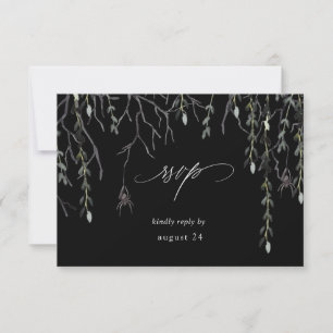 Spider & Twigs Halloween W Meal RSVP Zwart Kaartje