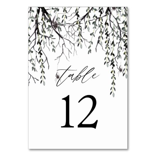 Spider & Twigs Halloween - Wit Kaart (Voorkant)