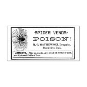 SPIDER VENOM -  Apotheker Label Rubberstempel (Afrduk)