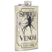 Spider Venom - Donkere Gotische Humor Heupfles (Rechts)
