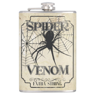 Spider Venom - Donkere Gotische Humor Heupfles