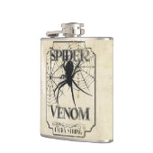 Spider Venom - Donkere Gotische Humor Heupfles (Links)