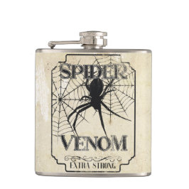 Spider Venom - Donkere Gotische Humor Heupfles