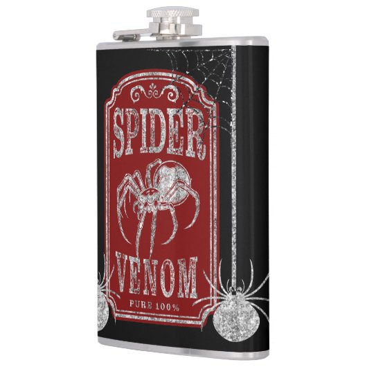 Spider Venom Glitter Halloween Heupfles (Links)