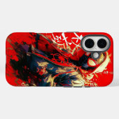 Spider-Verse Artistic Anime iPhone Case (Achterkant (horizontaal))