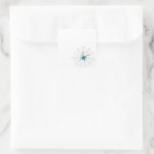 Spider Vierkante Sticker (Tas)
