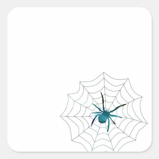 Spider Vierkante Sticker (Voorkant)