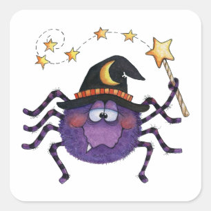 Spider Vierkante Sticker