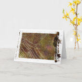 Spider Web #1 Kaart (Gele Bloem)