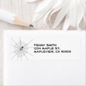 Spider Web Adresetiketten Etiket (Insitu)