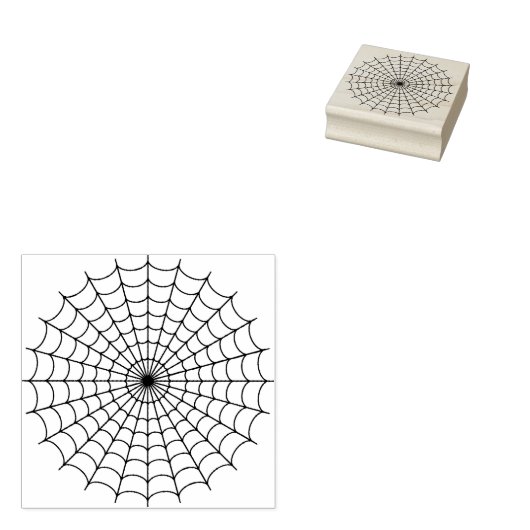 Spider Web Art-stempel Rubberstempel (Gestempeld)
