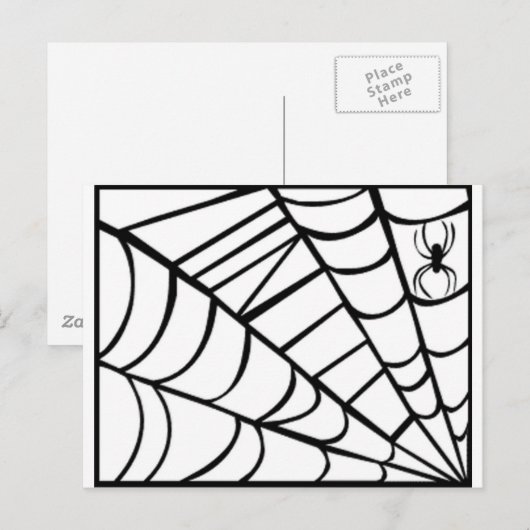 Spider Web Briefkaart (Voorkant / Achterkant)