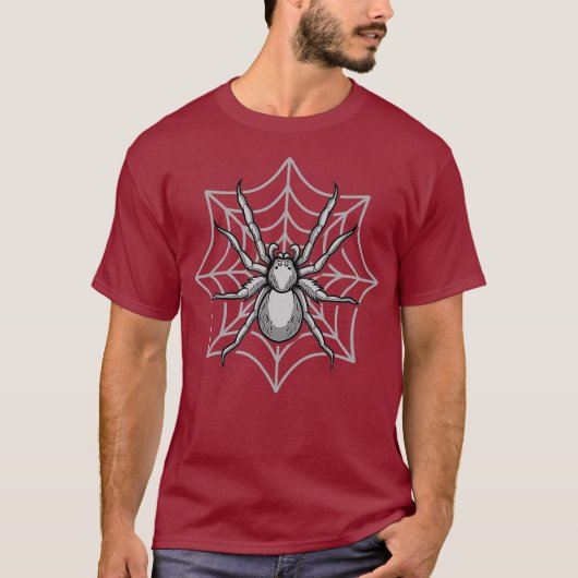 Spider Web Cobweb Arachnid Entomology - T-shirt (Voorkant)