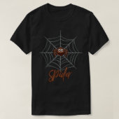 Spider Web Cute Animal Spider T-shirt (Design voorkant)