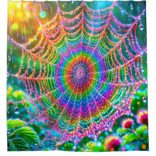 Spider Web Douchegordijn