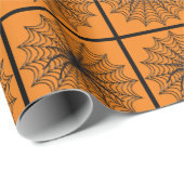Spider Web en Black Spider Halloween Cadeaupapier (Rol Hoek)