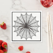Spider Web en Black Spider Halloween Servet (Insitu)