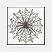 Spider Web en Black Spider Halloween Servet (Voorkant)