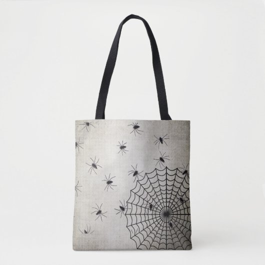 Spider Web en spoky Spiders Tote Bag (Voorkant)