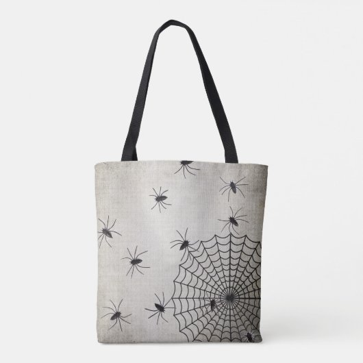 Spider Web en spoky Spiders Tote Bag (Achterkant)