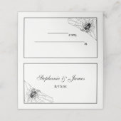 Spider Web Escort Kaart Place Card Plaatskaartje (Buitenkant ongevouwen)