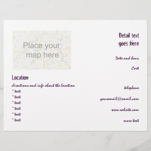 Spider Web Flyer (Achterkant)