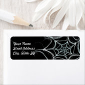 Spider Web Fract Background Return Address Sticker (Insitu)