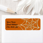 Spider Web Fract Background Return Address Sticker (Insitu)