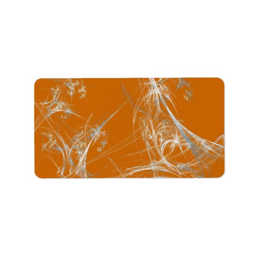 Spider Web Fractal Background Address Sticker (Voorkant)