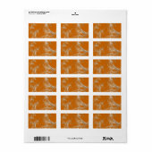 Spider Web Fractal Background Address Sticker (Full Sheet)