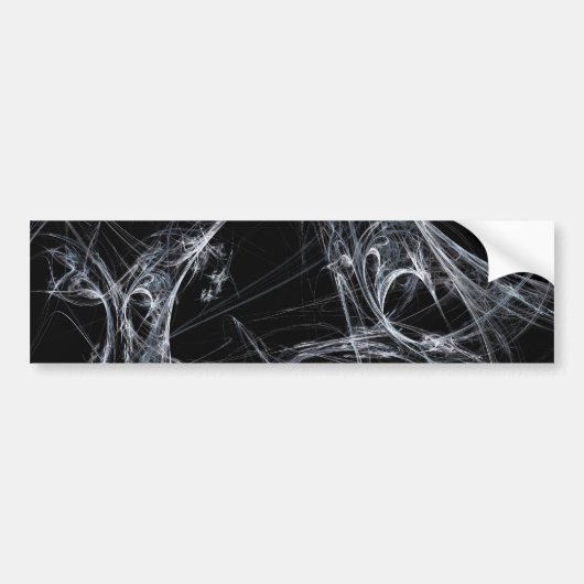 Spider Web Fractal Background Bumpersticker (Voorkant)