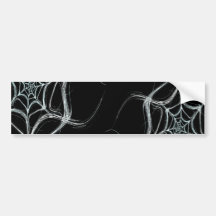 Spider Web Fractal Background Bumpersticker