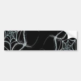 Spider Web Fractal Background Bumpersticker
