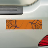 Spider Web Fractal Background Bumpersticker (Op auto)