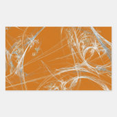 Spider Web Fractal Background Rectangle Sticker (Voorkant)