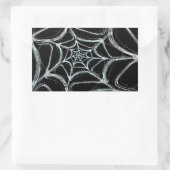 Spider Web Fractal Background Rectangle Sticker (Tas)