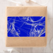 Spider Web Fractal Background Shipping Label (Insitu)