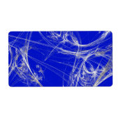 Spider Web Fractal Background Shipping Label (Voorkant)