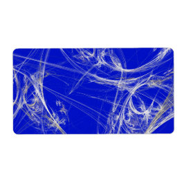 Spider Web Fractal Background Shipping Label