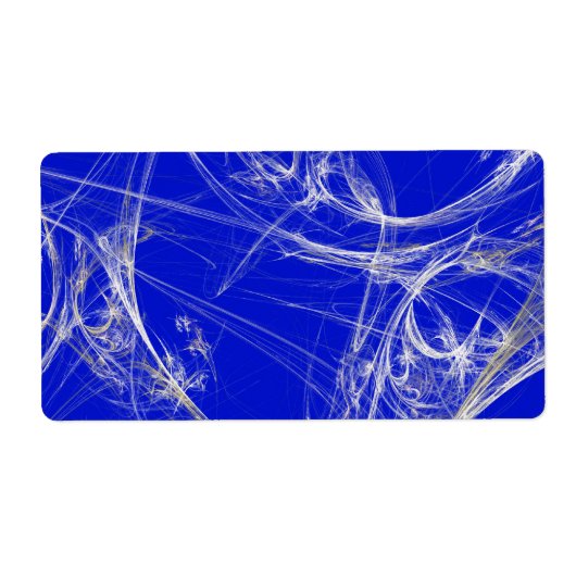 Spider Web Fractal Background Shipping Label (Voorkant)