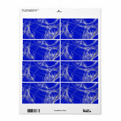 Spider Web Fractal Background Shipping Label (Full Sheet)