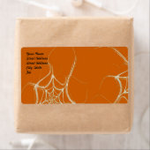 Spider Web Fractal Background Shipping Label (Insitu)